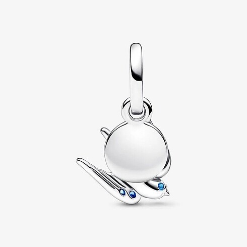 Beden PandoraIşıltılı Kırlangıç Çift Sallantılı Charm