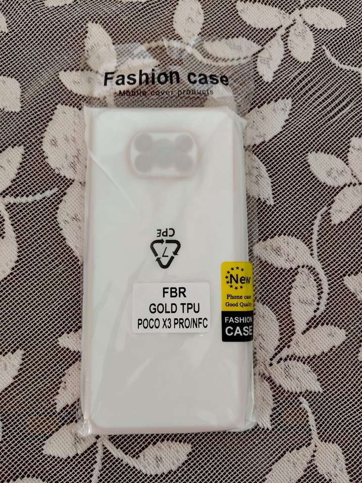 Poco x3 pro Parlak beyaz gold Telefon Kılıfı - Görsel 2