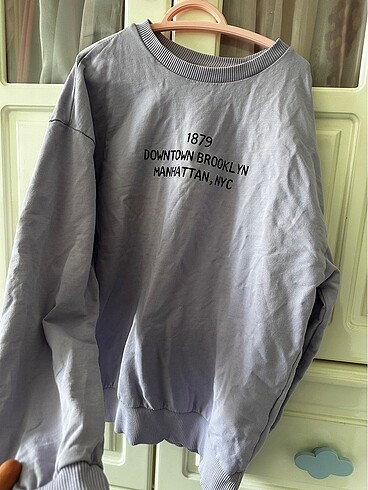 Defacto lila renk sweatshirt