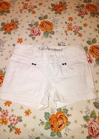 Esprit Beyaz Mini Kadın Kot Pantolon