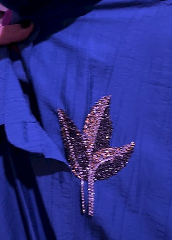 Mavi Uzun Kollu Salaş Kadın Gömlek takım - Görsel 3