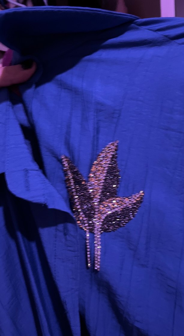 Mavi Uzun Kollu Salaş Kadın Gömlek takım - Görsel 3