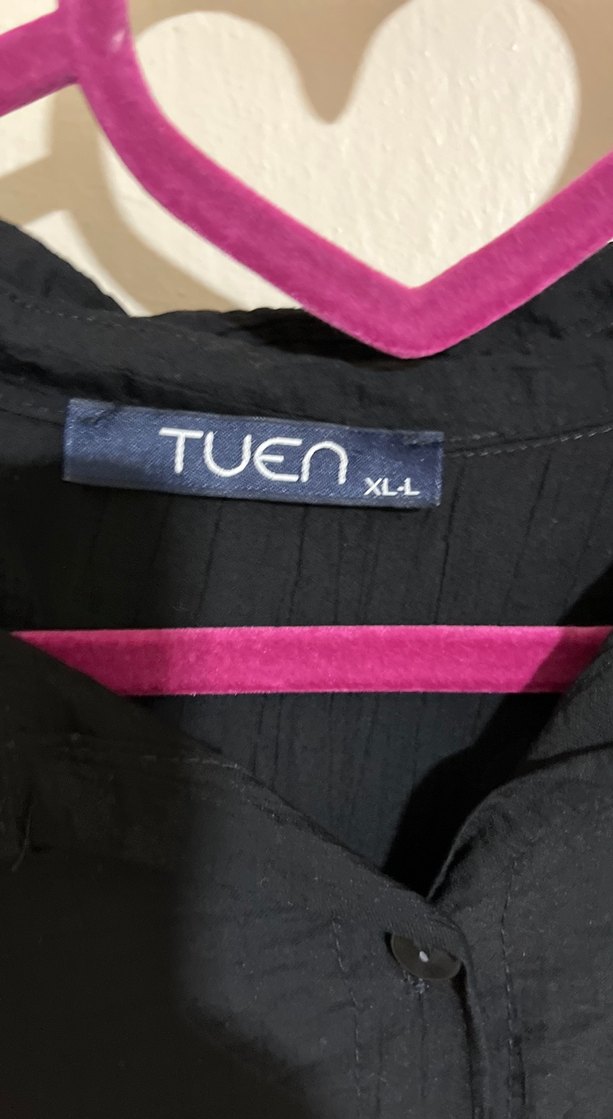 Siyah Fırfırlı Hamile Bluzu takım - Görsel 2