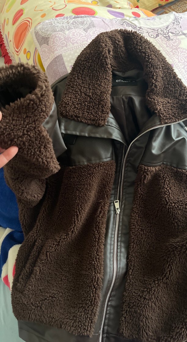 Kahverengi Kürklü Kadın Ceket - Görsel 3