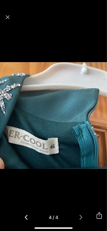 1 kez giyildi saten abiye - Görsel 2