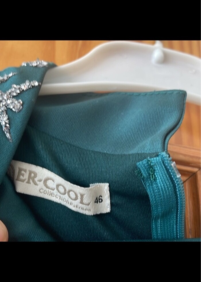 1 kez giyildi saten abiye - Görsel 2