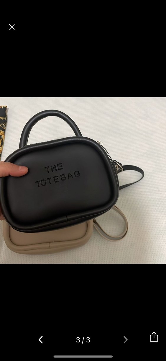 Bej Deri Fermuarlı Kadın Çanta - Görsel 2