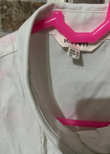 Koton krem dantelli gömlek - Görsel 2