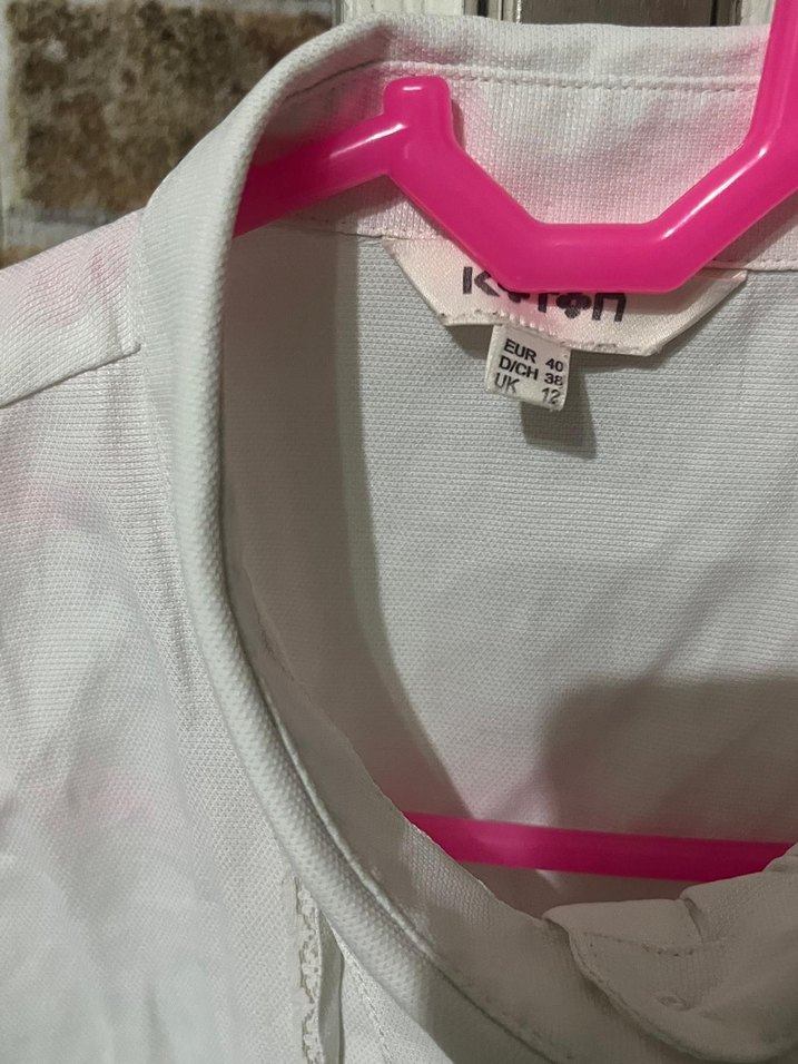 Koton krem dantelli gömlek - Görsel 2