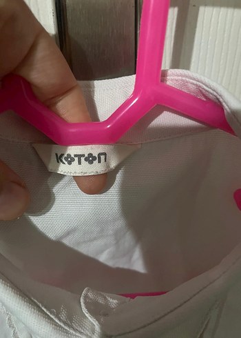 Koton krem dantelli gömlek - Görsel 3