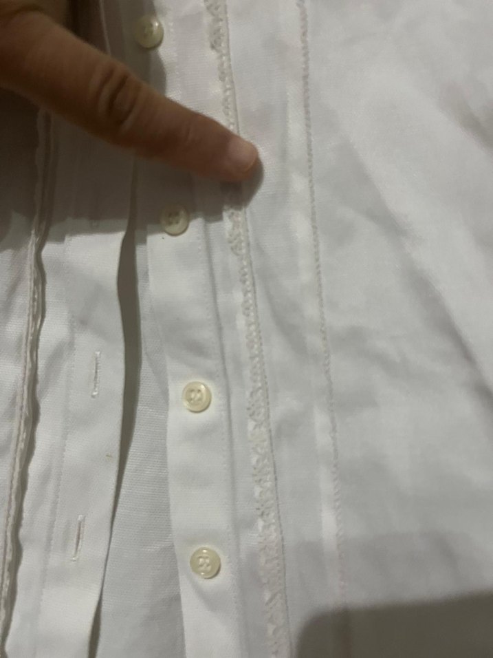 Koton krem dantelli gömlek - Görsel 2