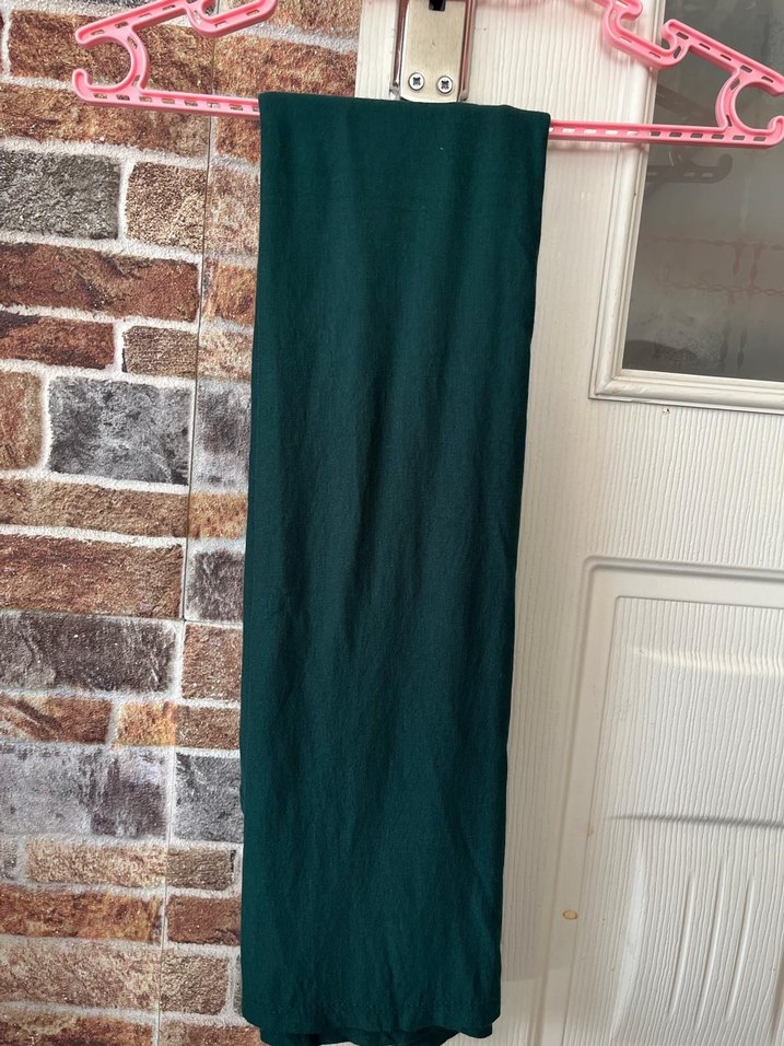 Freshscarfs yeşil penye şal - Görsel 3