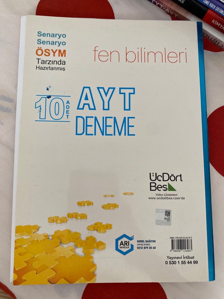 2020 Model AYT Fen Bilimleri 10 Deneme Kitabı - Görsel 2