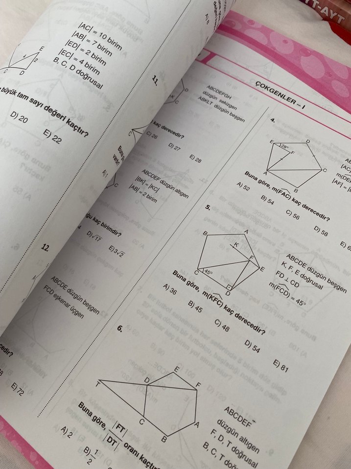 YGS Geometri Test Takımı - Çek Kopar - Görsel 4