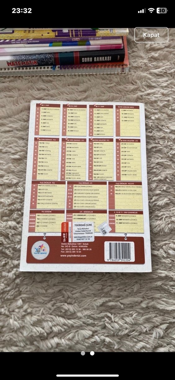 11. Sınıf Fizik Soru Bankası TEK - Görsel 2