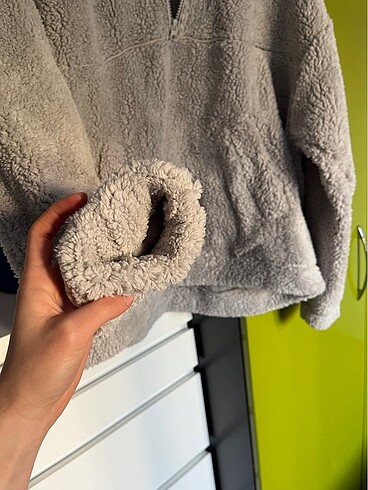 Oysho Peluş polar kürk sweatshirt