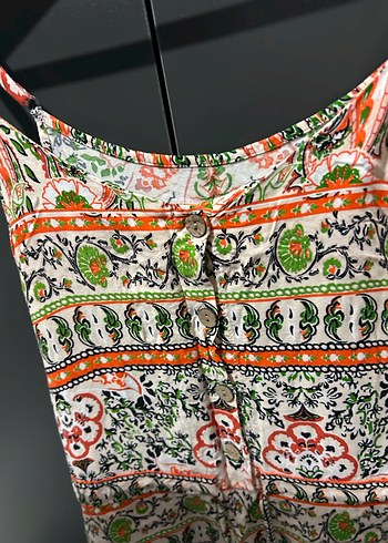 Askılı Çok Renkli Elbise - Görsel 2