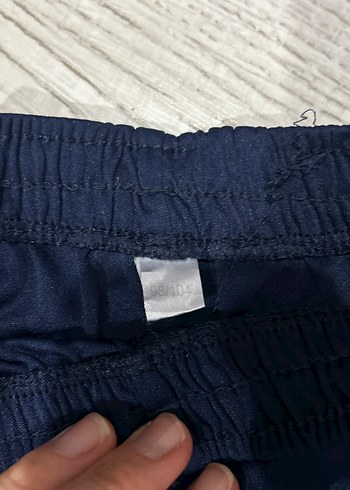 Erkek Parlak Mavi Elastik Bel Şort - Görsel 2