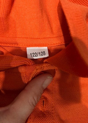 Erkek Çocuk Kırmızı Turuncu Kısa Kollu Polo Tişört - Görsel 2