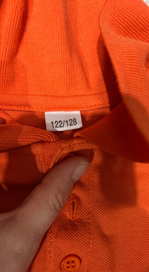 Erkek Çocuk Kırmızı Turuncu Kısa Kollu Polo Tişört - Görsel 2