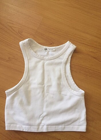 Stradivarius beyaz crop