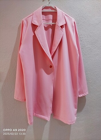 Pembe blazer ceket 