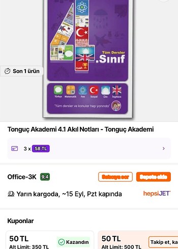  Tonguç 4. Sınıf Akıl Notları