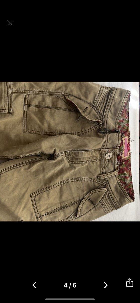 vintage dusuk bel Kadın Kot Pantolon - Görsel 4