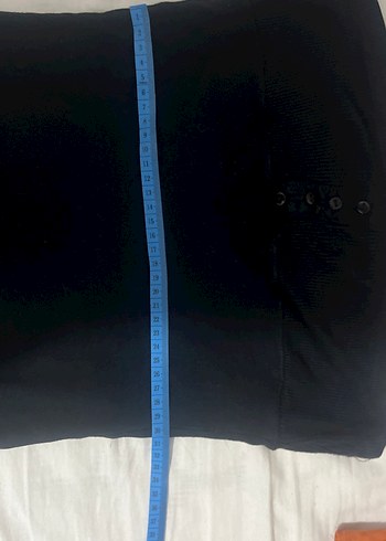 Düğmeli Straplez Siyah straplez  ust - Görsel 3