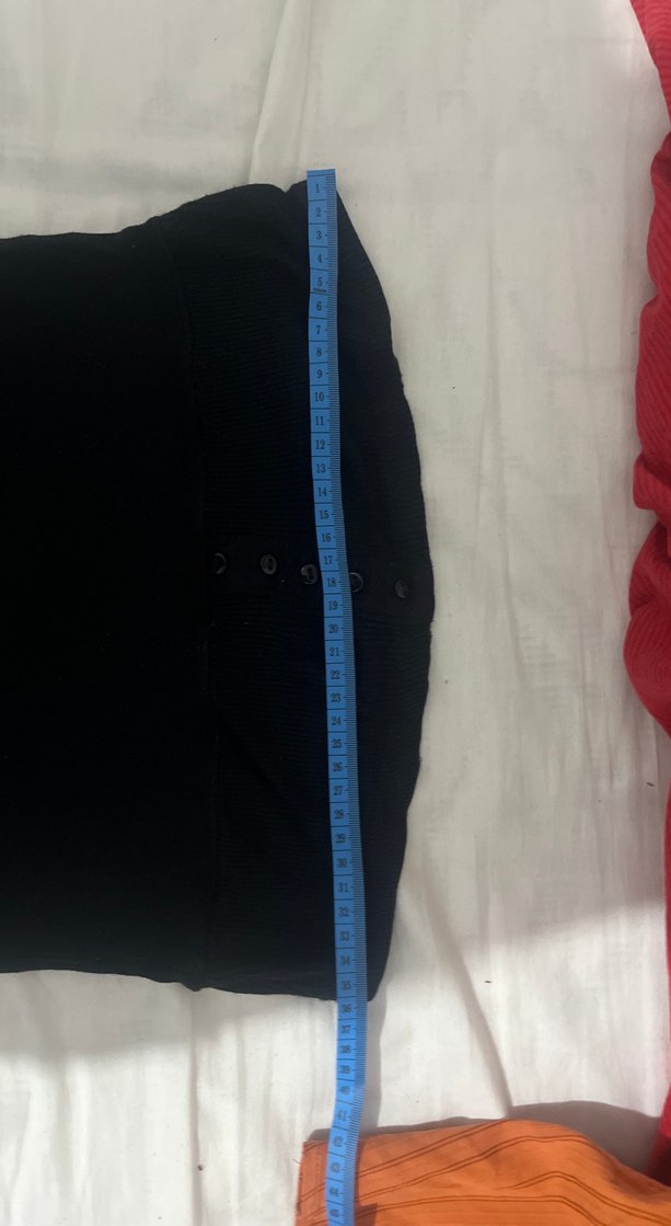 Düğmeli Straplez Siyah straplez  ust - Görsel 4