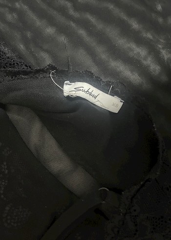 Dantel Detaylı transparan Siyah ust - Görsel 4