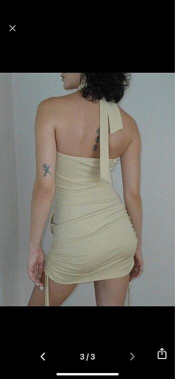 xs Beden vintage bej elbise