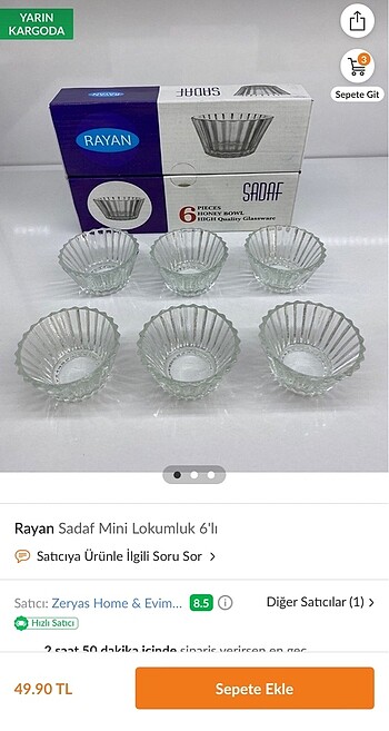 6lı kahve yanı lokumluk veya ballık