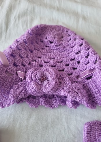 örgü kız elbise - Görsel 3