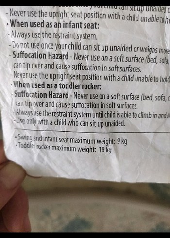 fisher price ana kucağı salıncak - Görsel 5