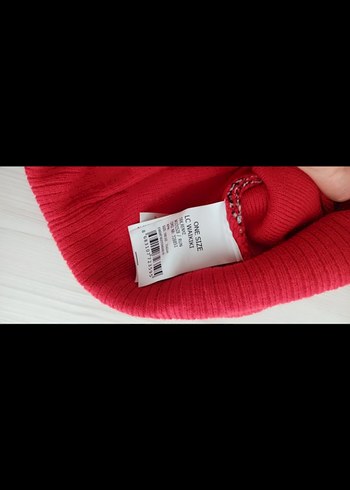 Kırmızı Ponponlu Kadın Örgü Bere - Görsel 2
