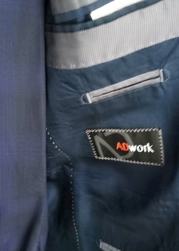 Düğmeli Lacivert Erkek Takım Elbise - Görsel 2