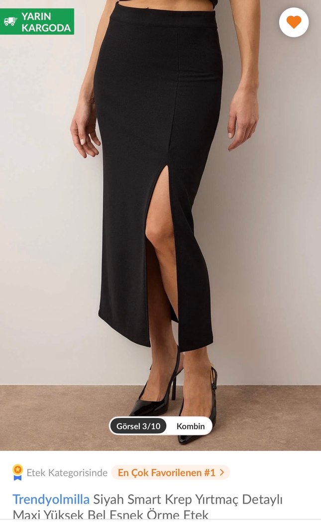 Beyaz Pamuk Midi Salaş Etek - Görsel 2