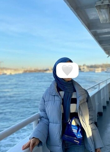 Koton Mavi Şişme Mont