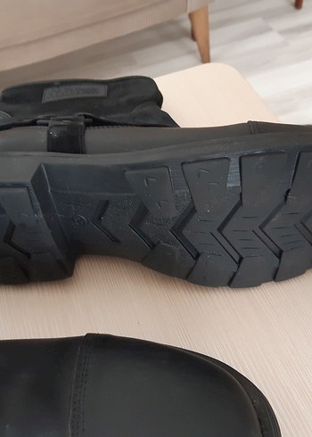 Siyah Tokalı Biker Erkek Bot - Görsel 5