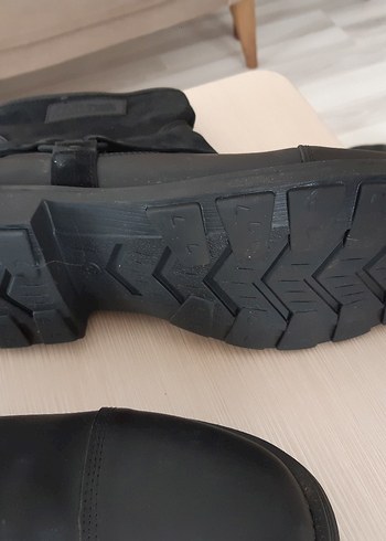 Siyah Tokalı Biker Erkek Bot - Görsel 7