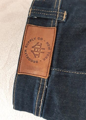 Erkek Lacivert Kemerli Normal Kesim Kot Pantolon - Görsel 19