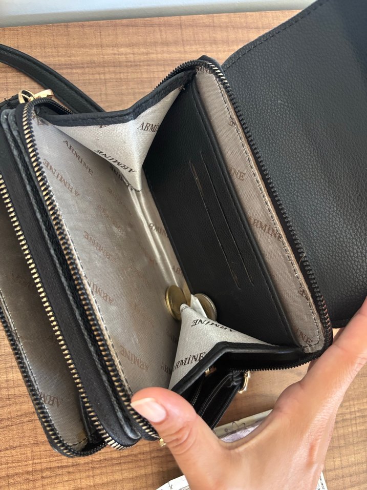 Kadın Deri Fermuarlı Clutch Cüzdan - Görsel 3