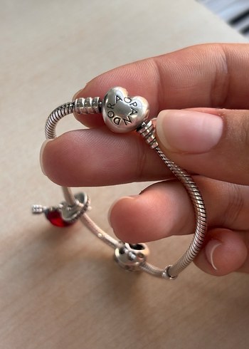 Kırmızı Boncuklu Bohem Kadın Bileklik - Görsel 2