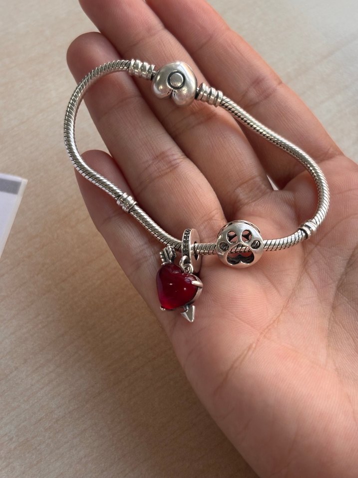 Kırmızı Boncuklu Bohem Kadın Bileklik - Görsel 5