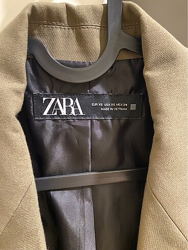 xs Beden haki Renk Zara haki blazer