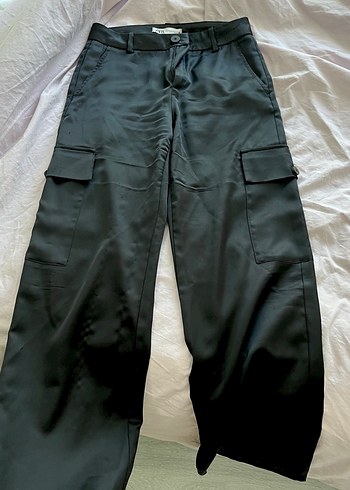 zara siyah saten pantolon - Görsel 3