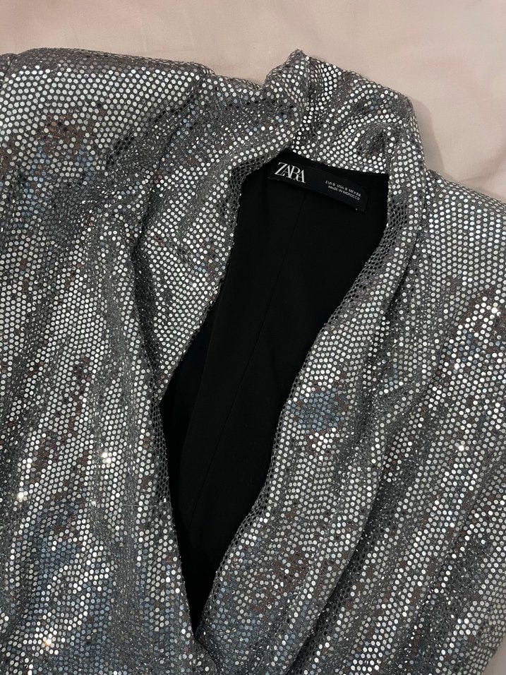 Gri V Yaka Kısa Kollu Mini Tulum - Görsel 3