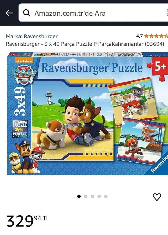 Ravensburger puzzle 3x49 +5 - Görsel 4