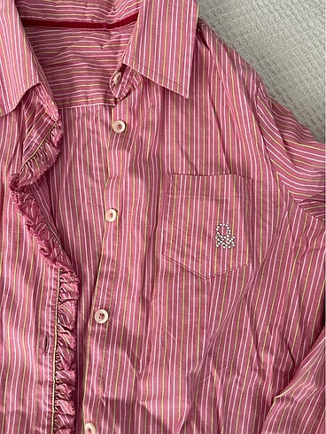 10 Yaş Beden Kız çocuk Pembe Gömlek